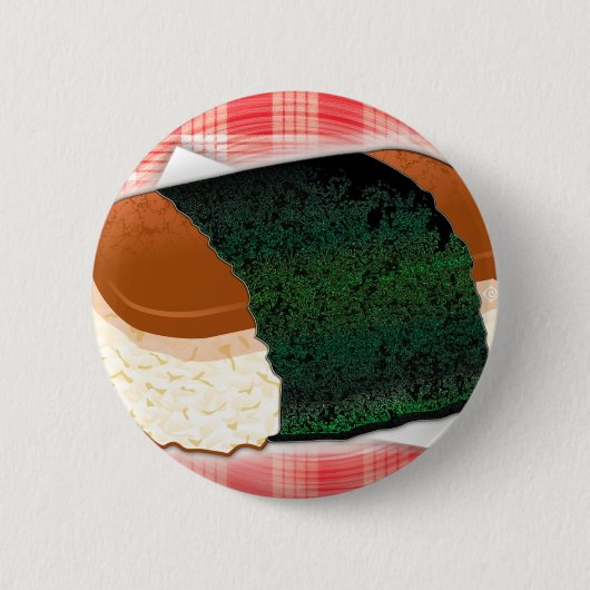 Hawaiian Musubi Ronde Button 5,7 Cm (Voorkant)