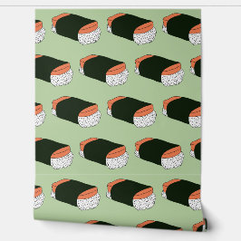 Hawaiian Musubi Sushi Food Pattern Behang