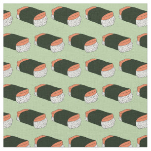 Hawaiian Musubi Sushi Food Pattern Stof