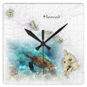 Hawaiian Nautical Map klok