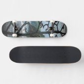 Hawaiian Ocean Beach Tree Foto Uitzicht Skateboard (Horizontaal)