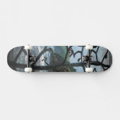 Hawaiian Ocean Beach Tree Foto Uitzicht Skateboard (Horizontaal)