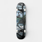 Hawaiian Ocean Beach Tree Foto Uitzicht Skateboard (Voorkant)
