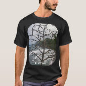Hawaiian Ocean Beach Tree Foto Uitzicht Unisex T-shirt (Voorkant)