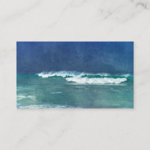 Hawaiian Ocean Hawaii Waves Aqua Blauwgroen Blue S Visitekaartje