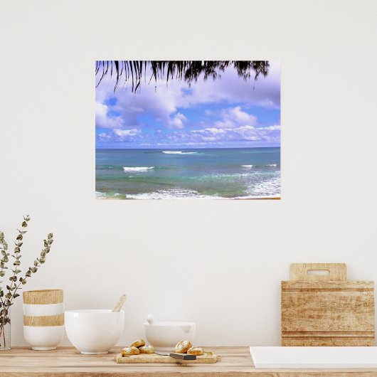 Hawaiian Ocean Poster (Keuken)