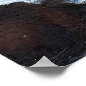 Hawaiian Ocean Quote Waves Aqua Blauwgroen Blue Su Poster (Hoek)