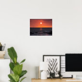 Hawaiian Ocean Sunset - Hawaii Zonsondergangen Poster (Thuiskantoor)