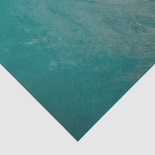 Hawaiian Ocean Wave Beach Aqua Blue Tissuepapier (Detail)