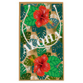 Hawaiian Oerwoud Foliage Hibiscus ALOHA Klein Cadeauzakje (Achterkant)