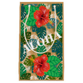 Hawaiian Oerwoud Foliage Hibiscus ALOHA Klein Cadeauzakje (Voorkant)
