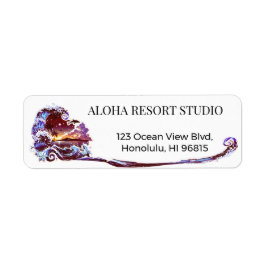 Hawaiian Orange - Reply Address Etiket