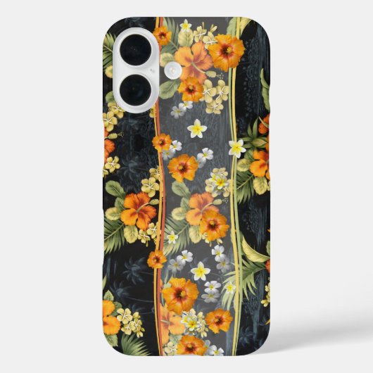 Hawaiian Oranje Hibiscus Aloha Shirt Telefoonhoes Case-Mate iPhone Case (Achterkant)