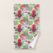 Hawaiian orchid bath towel set bad handdoek (Handdoek)