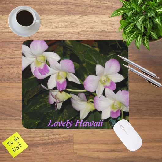 Hawaiian Orchids Mousepad Muismat