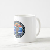 Hawaiian Owl Pueo Cartoon Koffiemok (Voorkant rechts)