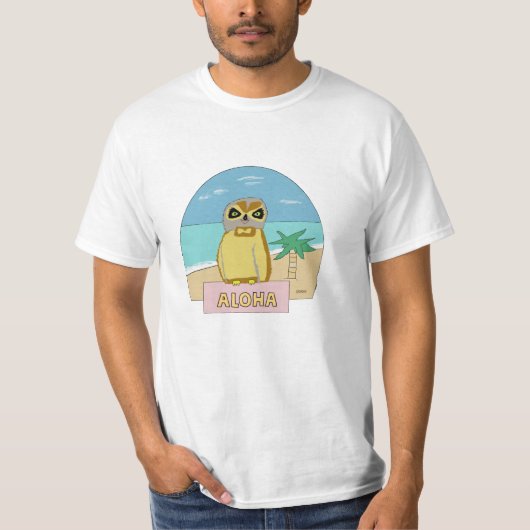 Hawaiian Owl T-shirt (Voorkant)