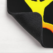 Hawaiian Paddle Man Petroglyph - Mousepad Muismat (Hoek)