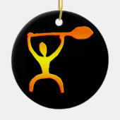 Hawaiian Paddle Man Petroglyph - Ornament (Voorkant)