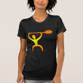 Hawaiian Paddle Man Petroglyph - T-Shirt (Voorkant)