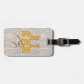 Hawaiian Paddleman en Tapa Bagagelabel (Voorkant horizontaal)