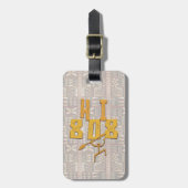 Hawaiian Paddleman en Tapa Bagagelabel (Voorkant verticaal)