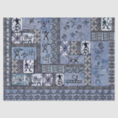 Hawaiian Paddleman Petroglyph Tapa Tissue Paper Tissuepapier (Voorkant)