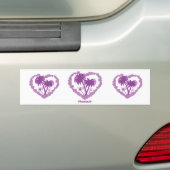 Hawaiian Palm Heart Bumpersticker (Op auto)