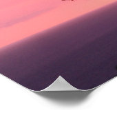 Hawaiian Palm Tree & Colorful Sunset Poster (Hoek)