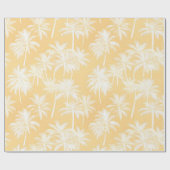 Hawaiian Palm Tree Silhouette Patroon Goud ID1093 Cadeaupapier (Vlak)