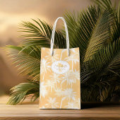 Hawaiian Palm Tree Silhouette Patroon Goud ID1093 Medium Cadeauzakje