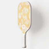 Hawaiian Palm Tree Silhouette Patroon Goud ID1093 Pickleball Paddle (Links)