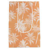 Hawaiian Palm Tree Silhouette Patroon Tacao ID1093 Medium Cadeauzakje (Achterkant)