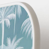 Hawaiian Palm Tree Silhouette Pattern Blauwgroen I Pickleball Paddle (Links Detail)