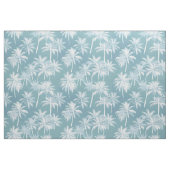 Hawaiian Palm Tree Silhouette Pattern Blauwgroen I Stof (Fat Quarter)