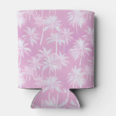 Hawaiian Palm Tree Silhouette Pattern Plum ID1093 Blikjeskoeler (Achterkant)