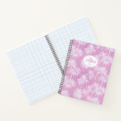 Hawaiian Palm Tree Silhouette Pattern Plum ID1093 Notitieboek (Binnen)
