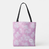 Hawaiian Palm Tree Silhouette Pattern Plum ID1093 Tote Bag (Achterkant)