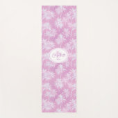 Hawaiian Palm Tree Silhouette Pattern Plum ID1093 Yogamat (Voorkant)