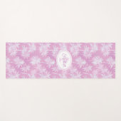 Hawaiian Palm Tree Silhouette Pattern Plum ID1093 Yogamat (Voorkant (horizontaal))