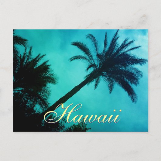 Hawaiian Palm Trees Briefkaart (Voorkant)