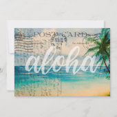  Hawaiian Palm Trees Briefkaart Luau Invite (Voorkant)