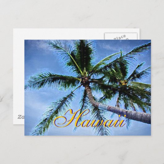 Hawaiian Palm Trees Briefkaarten (Voorkant / Achterkant)