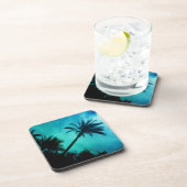 Hawaiian Palm Trees Drankjes Onderzetter (Rechterzijde)