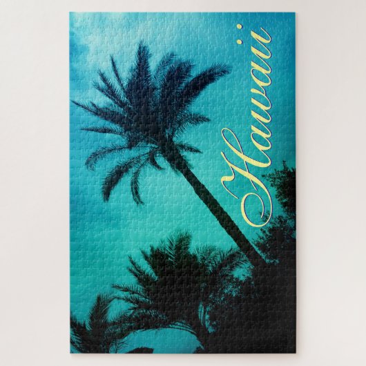 Hawaiian Palm Trees Exotic Travel Legpuzzel (Verticaal)