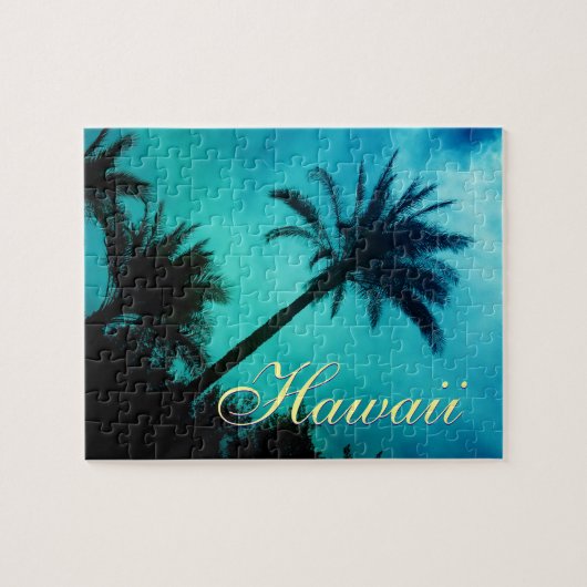 Hawaiian Palm Trees Exotic Travel Legpuzzel (Horizontaal)