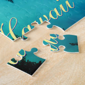 Hawaiian Palm Trees Exotic Travel Legpuzzel (Zijkant)