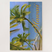 Hawaiian Palm Trees exotische reiskunst Legpuzzel (Verticaal)