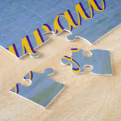 Hawaiian Palm Trees exotische reiskunst Legpuzzel (Zijkant)