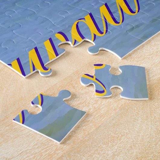 Hawaiian Palm Trees exotische reiskunst Legpuzzel (Zijkant)